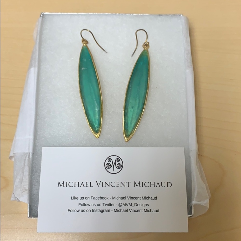Turquoise and Gold Earrings